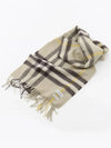 Check Cashmere Scarf Green - BURBERRY - BALAAN 3