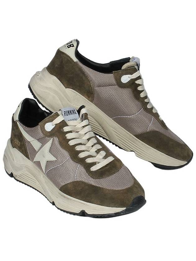 Running Sole Mesh Low Top Sneakers Olive Green - GOLDEN GOOSE - BALAAN 2