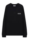 Embroidered Logo Cotton Sweatshirt Black - GANNI - BALAAN 2