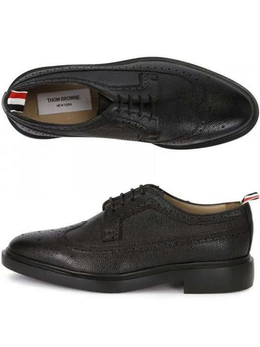 Men's Classic Long Wing Brogue Lace Up Brogue Shoes Black - THOM BROWNE - BALAAN 2