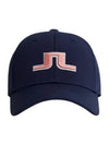 Anga Embroidered Logo Ball Cap Navy - J.LINDEBERG - BALAAN 1