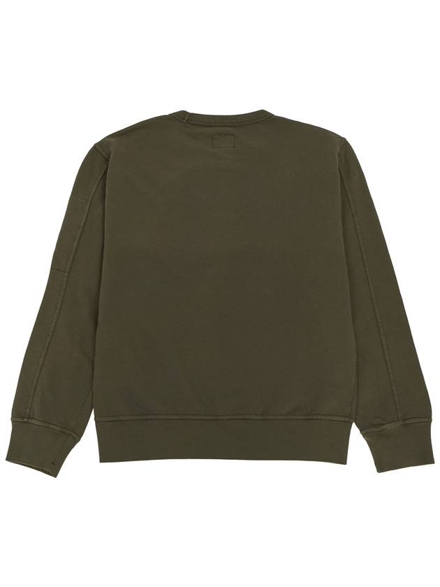 Kids Lens Patch Sweatshirt Green - CP COMPANY - BALAAN 3