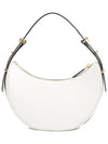 Arque Leather Shoulder Bag White - PRADA - BALAAN 5