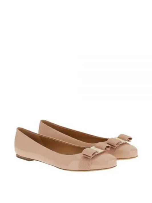 Salvatore Barina Patent Ballerina Pink - SALVATORE FERRAGAMO - BALAAN 2