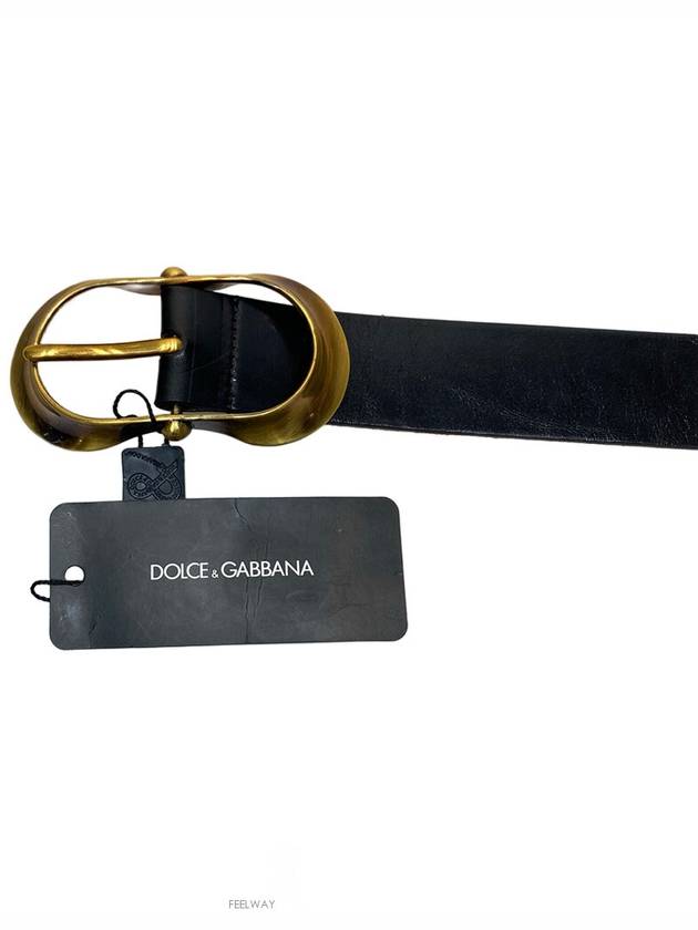 Vintage Buckle Belt Black - DOLCE&GABBANA - BALAAN 4