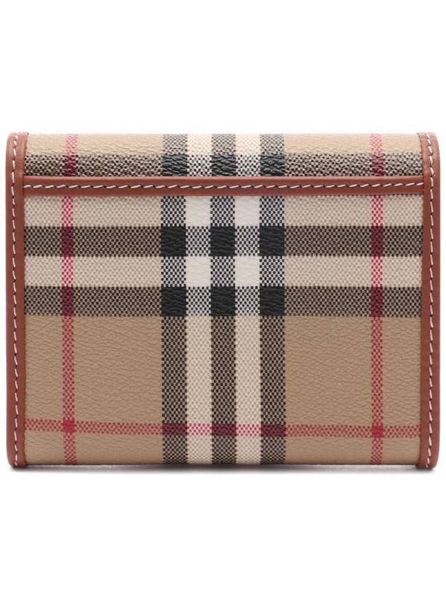 Check Half Wallet Beige - BURBERRY - BALAAN 5