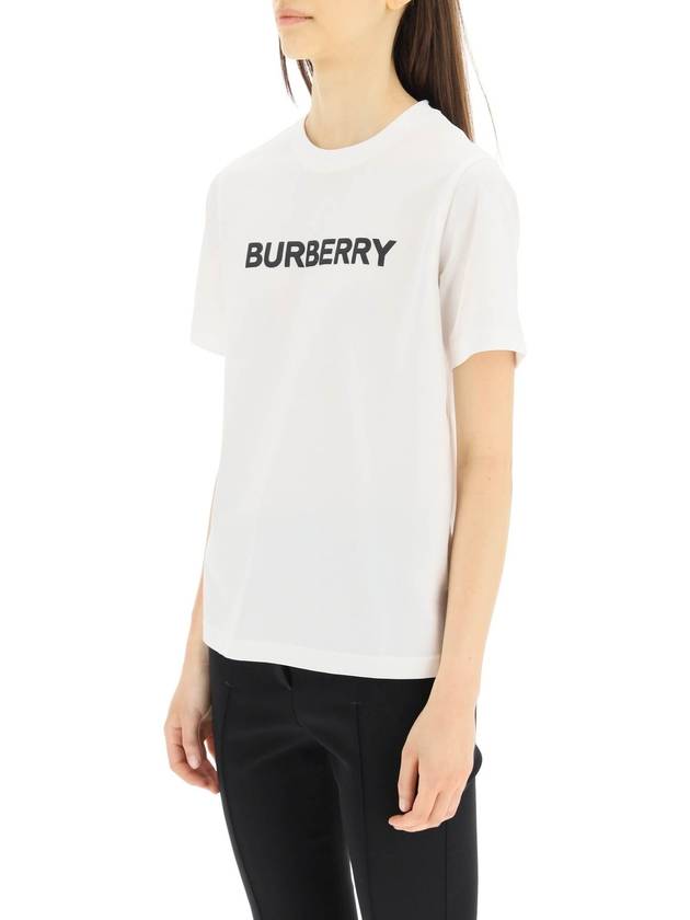 Logo Cotton Short Sleeve T-Shirt White - BURBERRY - BALAAN 5