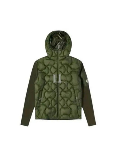 Padded Hooded Cardigan Green - MONCLER - BALAAN 2