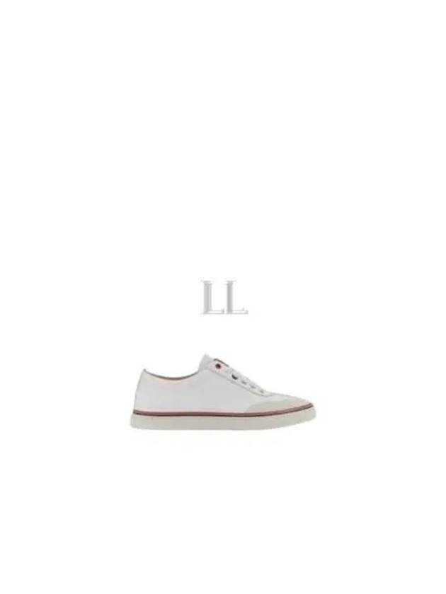 RWB Cupsole Rubber Calfskin Trainer Sneakers White - THOM BROWNE - BALAAN 2