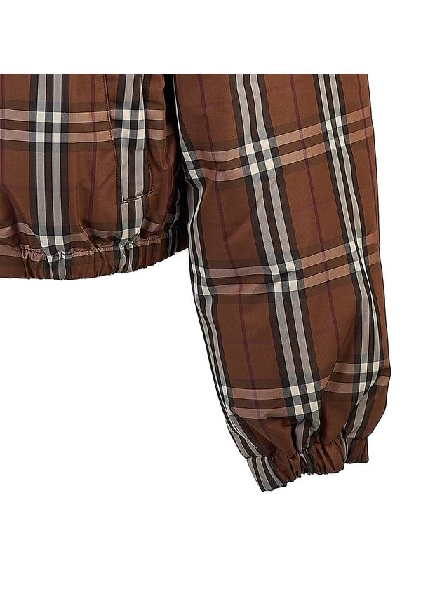 Check Nylon Down Padding Dark Birch Brown - BURBERRY - BALAAN 8