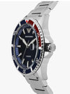 Classic Blue Dial Metal Watch Silver - EMPORIO ARMANI - BALAAN 4