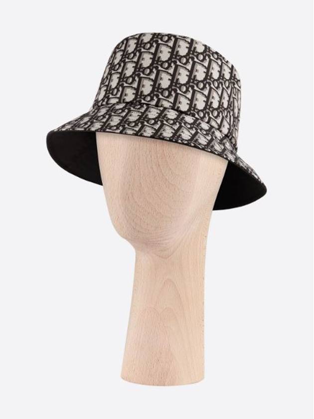 Reversible Teddy D Small Brim Bucket Hat Black - DIOR - BALAAN 6