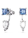 Mesmera Stud Earrings White Blue - SWAROVSKI - BALAAN 3