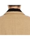 Men's Wool Double Coat Beige - MAISON MARGIELA - BALAAN 9