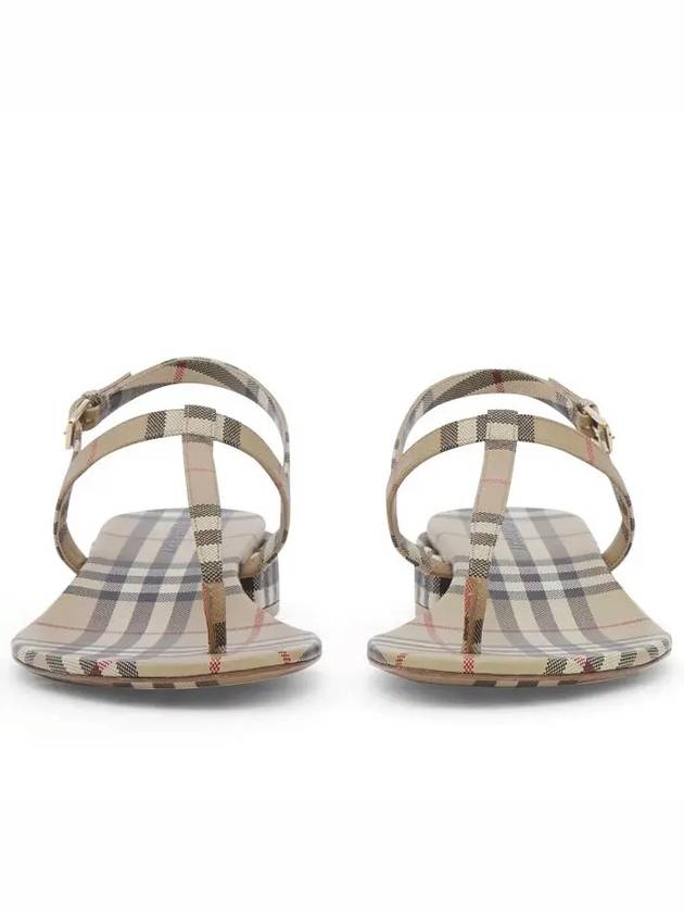 Vintage Check Lambskin Sandals Archive Beige - BURBERRY - BALAAN 3