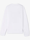 Tiger Embroidered Logo Sweatshirt White - KENZO - BALAAN 3