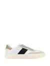 Leather Suede Low Top Sneakers White Black - TOD'S - BALAAN 2