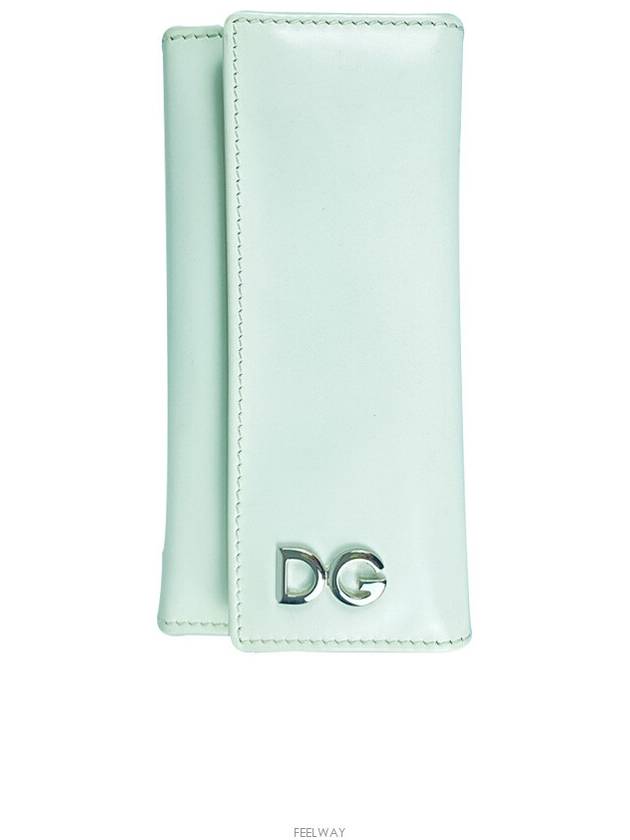 BP0873 A5476 80001 DG Logo White Key Case - DOLCE&GABBANA - BALAAN 1