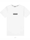 Small Rubber Logo Patch Short Sleeve T-Shirt White - STONE ISLAND - BALAAN 2