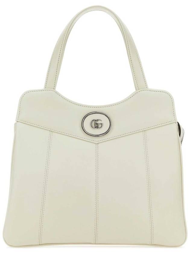 Petite GG Leather Tote Bag White - GUCCI - BALAAN 2