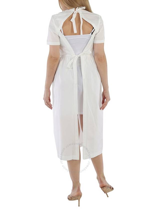 Comme Des Garcons Girl White Ruffled Cotton-poplin Dress, Size Large - COMME DES GARCONS - BALAAN 3