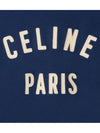 Paris Rouge Sweatshirt Cotton Fleece Navy Cream 2Y43E649W 07YC - CELINE - BALAAN 5