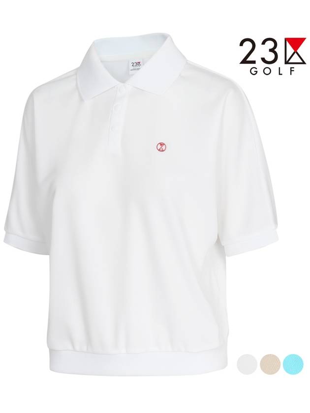 Golf Collar Crop T-Shirt EN2LTS041 - 23KU - BALAAN 2