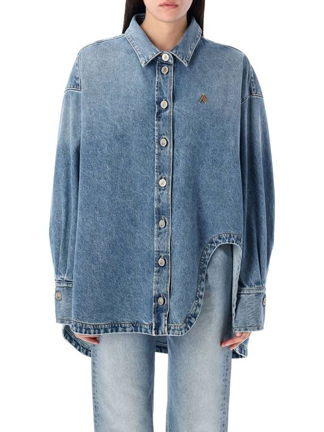 DIANA DENIM SHIRT - THE ATTICO - BALAAN 1