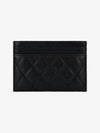 Boy Gold CC Logo Leather Card Wallet Black - CHANEL - BALAAN 3