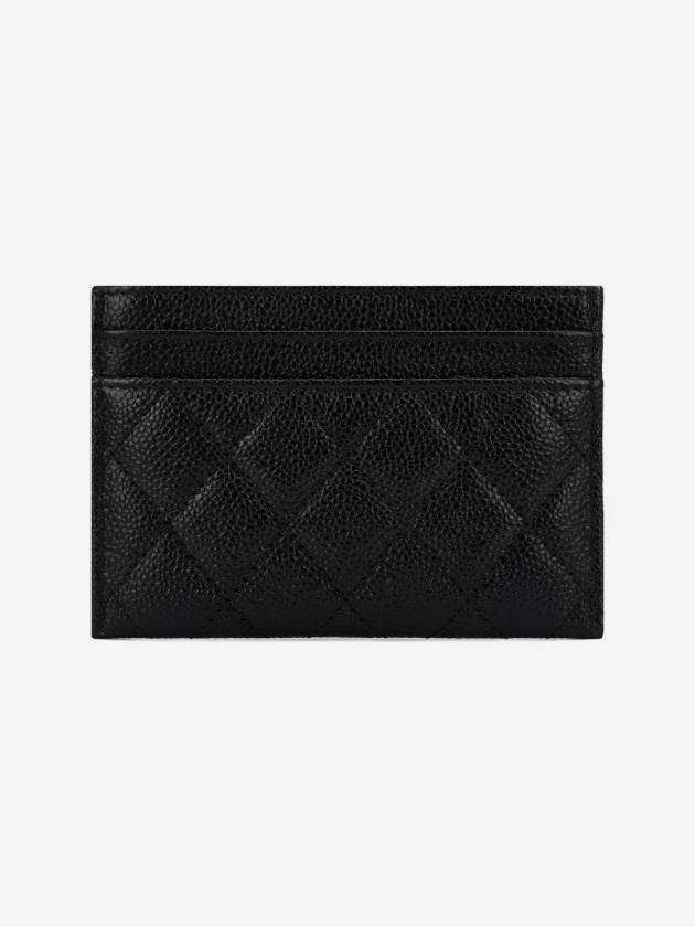 Boy Gold CC Logo Leather Card Wallet Black - CHANEL - BALAAN 3