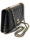 A80982 Black Lambskin Gold Trendy CC WOC Long Wallet Chain Cross Bag 31st - CHANEL - BALAAN 3