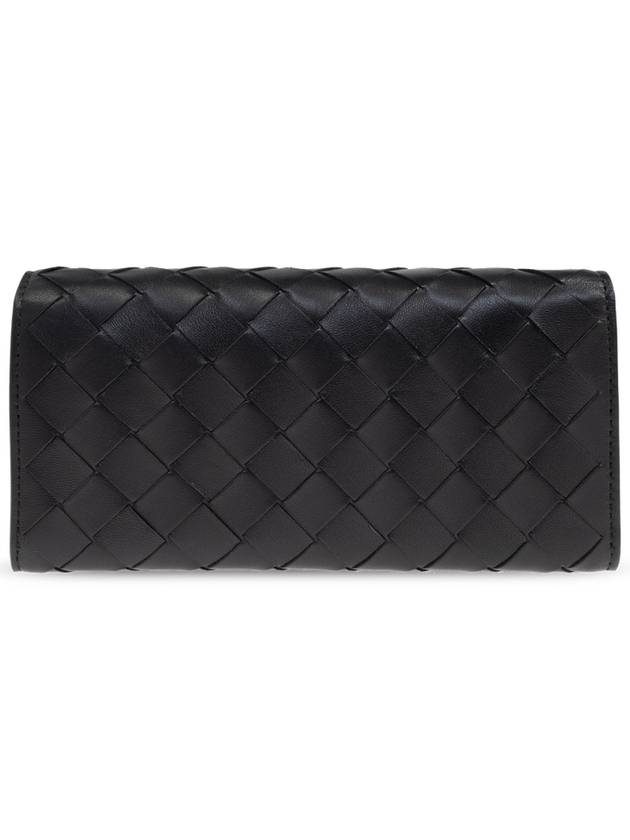 Bottega Veneta Leather Wallet, Women's, Black - BOTTEGA VENETA - BALAAN 3