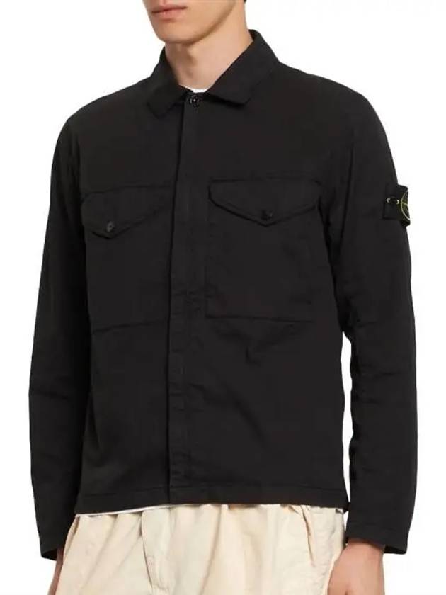 Wapen Zip-Up Jacket Black - STONE ISLAND - BALAAN 5