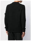 Wappen Patch Wool Knit Top Black - STONE ISLAND - BALAAN 4