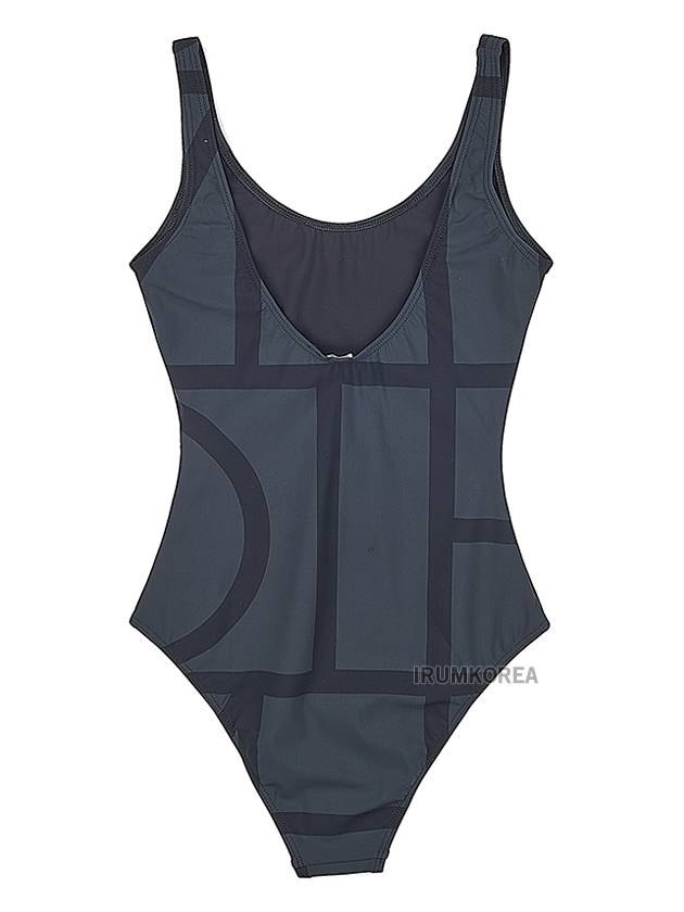 Monogram One-Piece Swimsuit Black - TOTEME - BALAAN 3