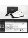 Triangle Logo Leather Low-Top Sneakers White - PRADA - BALAAN 6