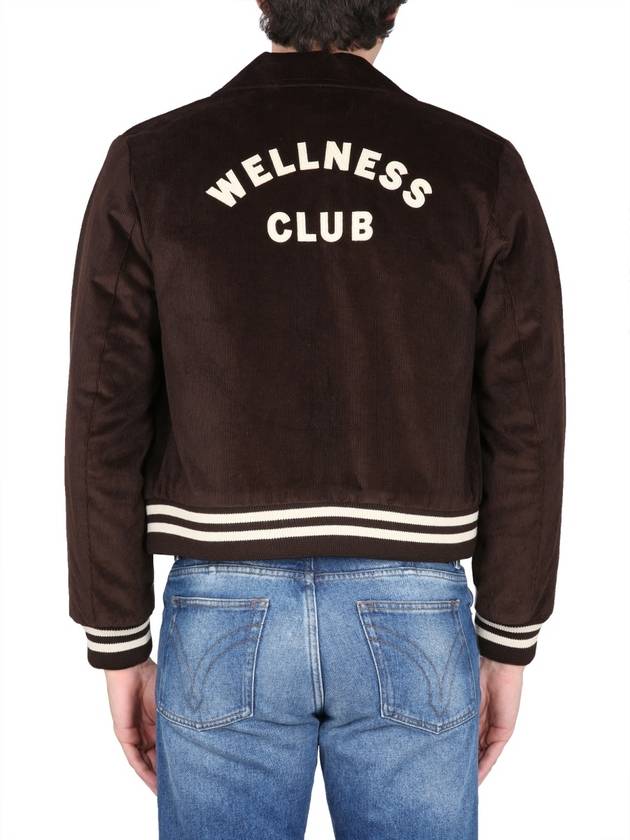 Wellness Corduroy Bomber Jacket Chocolate Cream - SPORTY & RICH - BALAAN 8