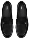 Granville Oblique Leather Loafer Black - DIOR - BALAAN 3