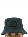 Logo Patch Bucket Hat Black - STONE ISLAND - BALAAN 2