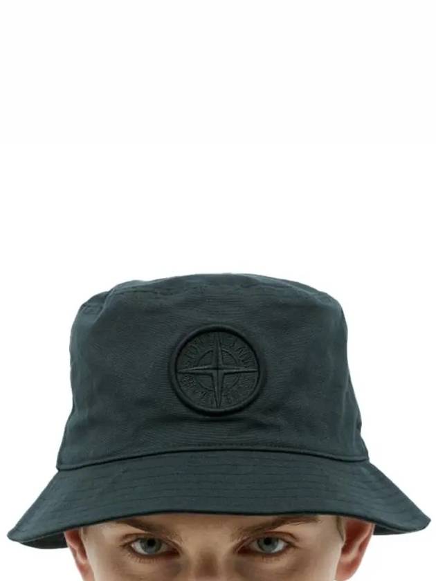 Logo Patch Bucket Hat Black - STONE ISLAND - BALAAN 2