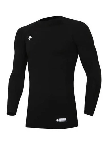 BASEBALL SN121ZTL21 Long Sleeve Crew Neck Undershirt Black - DESCENTE - BALAAN 1