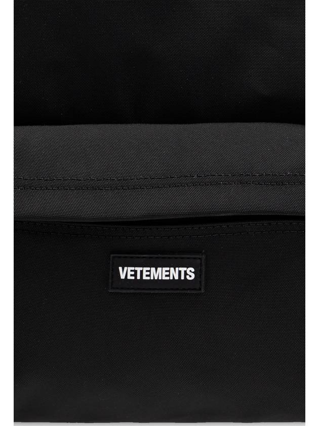 VETEMENTS Backpack With Logo, Unisex, Black - VETEMENTS - BALAAN 7