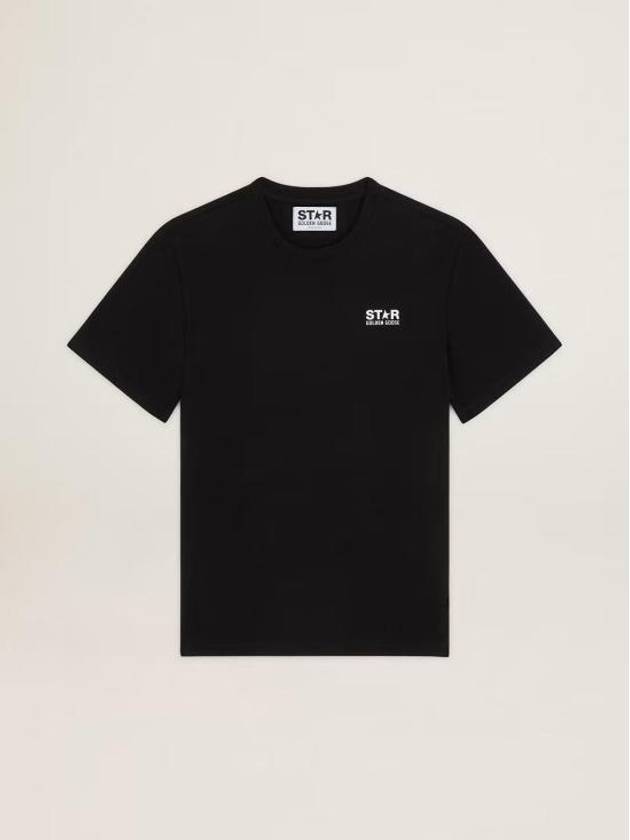 Star Collection Logo Short Sleeve T-Shirt Black - GOLDEN GOOSE - BALAAN 2