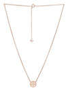 Miller Pave Logo Delicate Necklace Rose - TORY BURCH - BALAAN 3