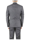 Men's Wool High Armhole Fit 3 Suit Medium Grey - THOM BROWNE - BALAAN 4