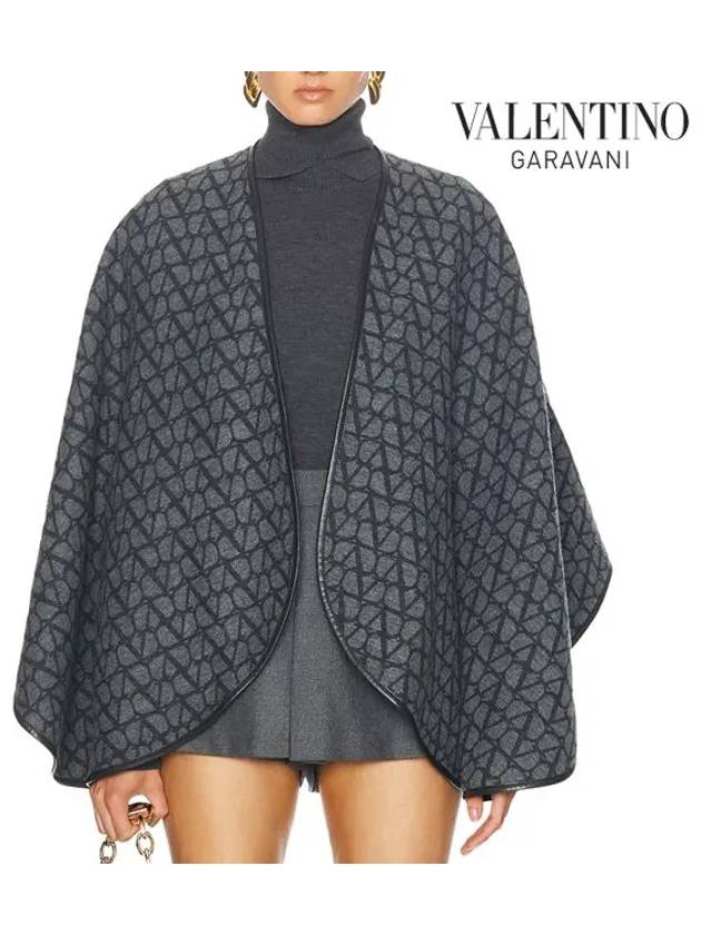 Toile Iconographe Cape Black - VALENTINO - BALAAN 8