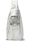 ECO LEATHER HOBO CROSS BAG SILVER - THE GREEN LAB - BALAAN 3