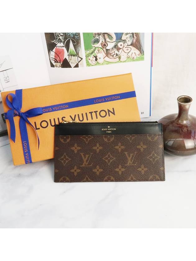 Slim Monogram Card Wallet Brown - LOUIS VUITTON - BALAAN 2