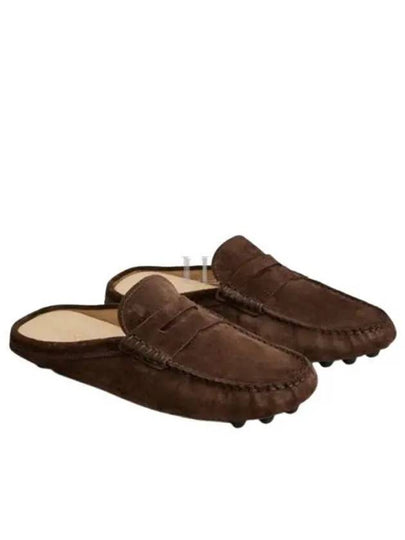 Gommino Bubble Suede Bloafers Brown - TOD'S - BALAAN 2