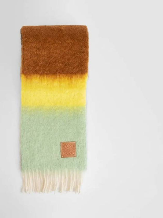 Striped Mohair Wool Muffler - LOEWE - BALAAN 2